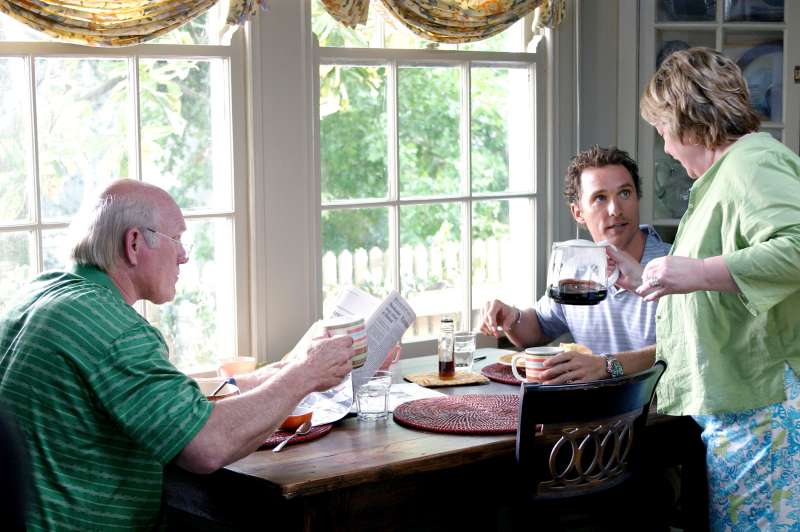 Terry Bradshaw, Matthew McConaughey and Kathy Bates in FAILURE TO LAUNCH, 2006.