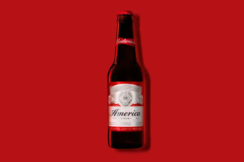 Budweiser's new logo is, until November, America.