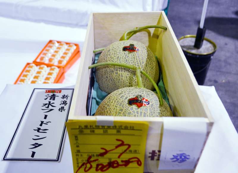 JAPAN-AGRICULTURE-FOOD-MELON-OFFBEAT