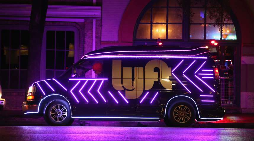 AUSTIN, TX - MARCH 11:  Lyft van is seen during the 2016 SXSW Music, Film + Interactive Festival at Austin Convention Center on March 11, 2016 in Austin, Texas.