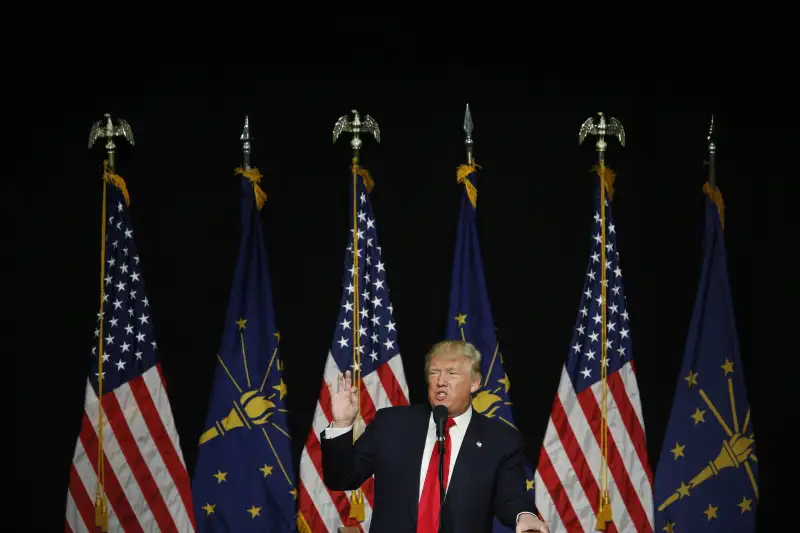 Presidential Candidate Donald Trump Holds Indiana Campaign Rally
