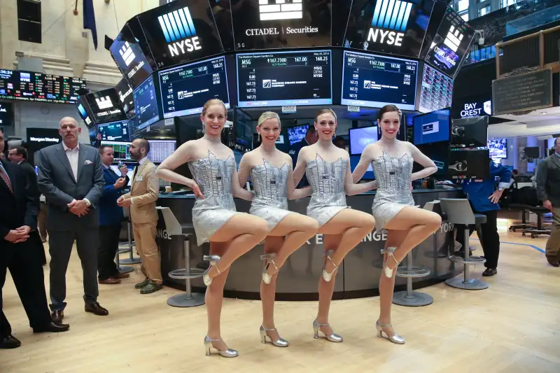 The Radio City Rockettes Ring NYSE Opening Bell To Mark Return Of The New York Spring Spectacular