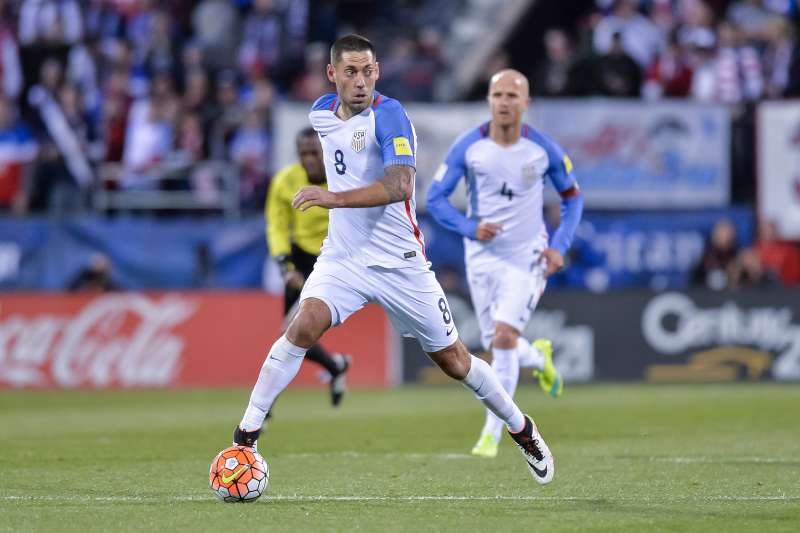 Clint Dempsey #8 of the United States Men's National Team controls the ball against Guatemala during the FIFA 2018  World Cup qualifier on March 29, 2016 at MAPFRE Stadium in Columbus, Ohio. The United States defeated Guatemala 4-0.