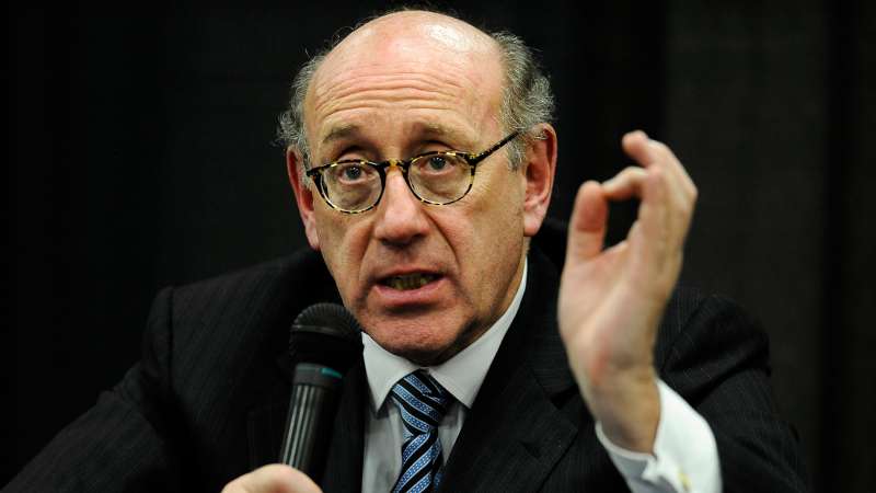 In this July 11, 2013 photo, attorney and special adviser Kenneth Feinberg speaks at a public forum on the distribution of Newtown donations at Edmond Town Hall in Newtown, Conn.
