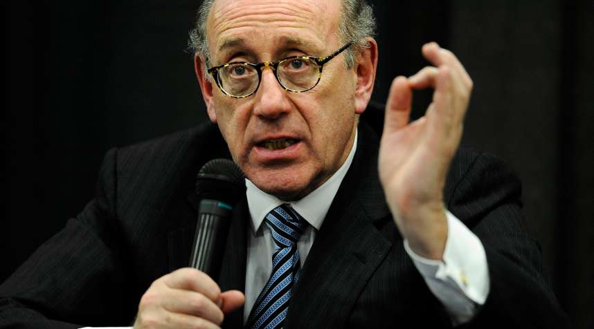 In this July 11, 2013 photo, attorney and special adviser Kenneth Feinberg speaks at a public forum on the distribution of Newtown donations at Edmond Town Hall in Newtown, Connecticut.
