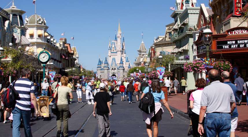 Main Street USA, Walt Disney World Magic Kingdom theme park, Orlando, Florida