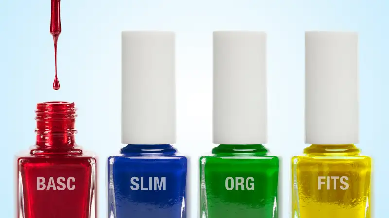 nail polish colors with stock names on them