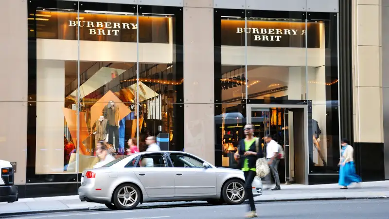 Burberry designer fashion store, New York