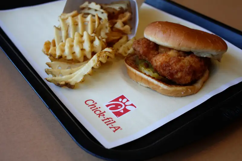 Inside a Chick-Fil-A Restaurant As Consumer Spending &amp; GDP Rose in 4th Quarter