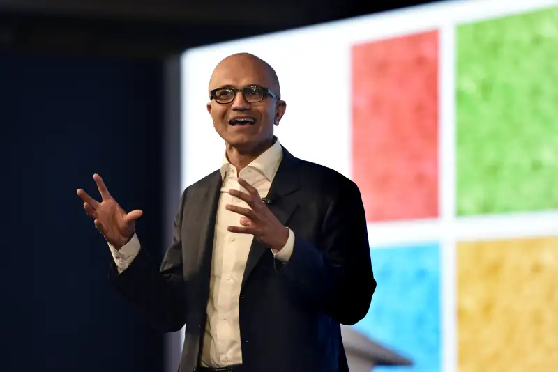 Microsoft CEO Satya Nadella In India At Microsoft India Programme