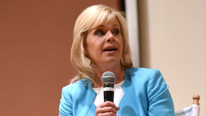 Gretchen Carlson speaks Women at the Top: Female Empowerment in Media Panel at the 2016 Greenwich International Film Festival on June 12, 2016 in Greenwich, Connecticut.