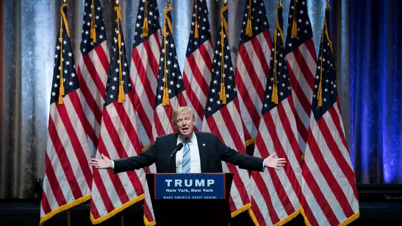 Republican presidential candidate Donald Trump speaks before introducing his newly selected vice presidential running mate Mike Pence, governor of Indiana, during an event at the Hilton Midtown Hotel, July 16, 2016 in New York City. On Friday, Trump announced on Twitter that he chose Pence to be his running mate.