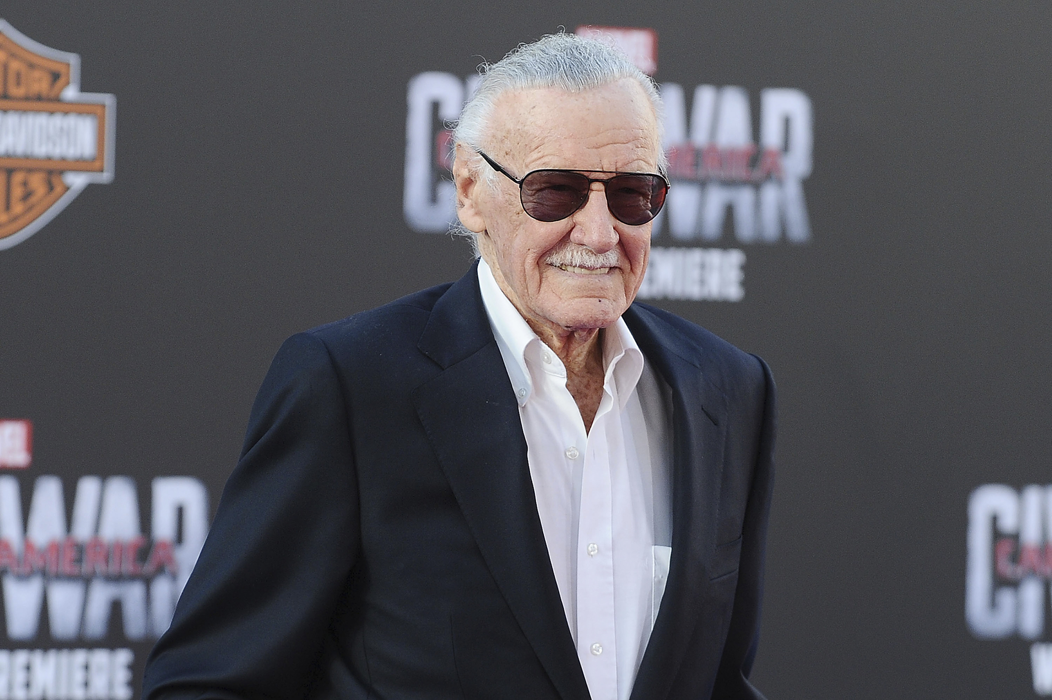 Stan Lee attends the premiere of  Captain America: Civil War  at Dolby Theatre on April 12, 2016 in Hollywood, California.