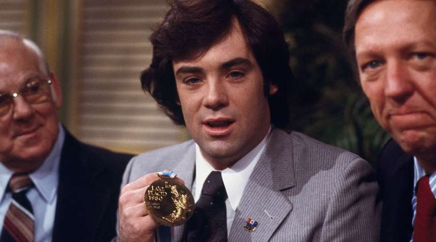 Jim Craig, goalie for the 1980 USA  Miracle on Ice  Olympics hockey team.