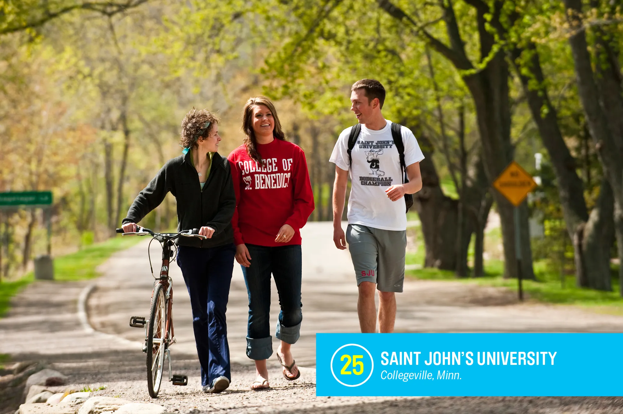 <a href="https://money.com/best-colleges/profile/saint-johns-university/" target="_blank">Saint John’s University</a> is a Catholic school for men that partners with a nearby women’s school, College of Saint Benedict, to share academic programs and campuses resources. Nearly 80% of students at Saint John’s graduate within six years, 12% higher than similar schools. <a href="https://money.com/best-colleges/profile/saint-johns-university/" target="_blank">FULL PROFILE</a>