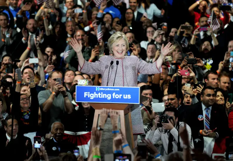 Hillary Clinton Primary Election Night - NYC