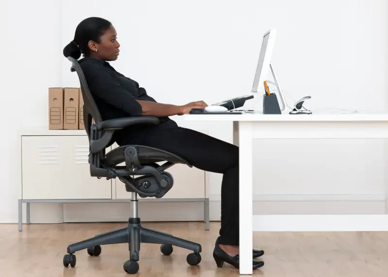 Incorrect seated posture