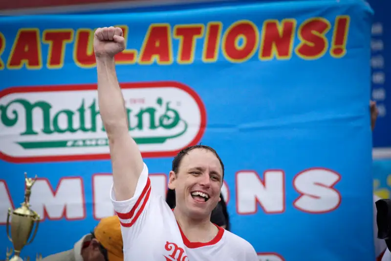 Annual Hot Dog Eating Contest Held On New York's Coney Island