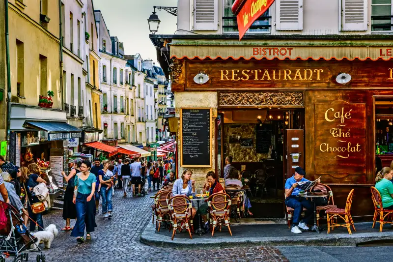 Saint Medard District in Paris, France