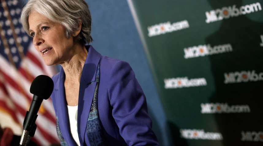 Green Party presidential nominee Jill Stein speaks in Washington.