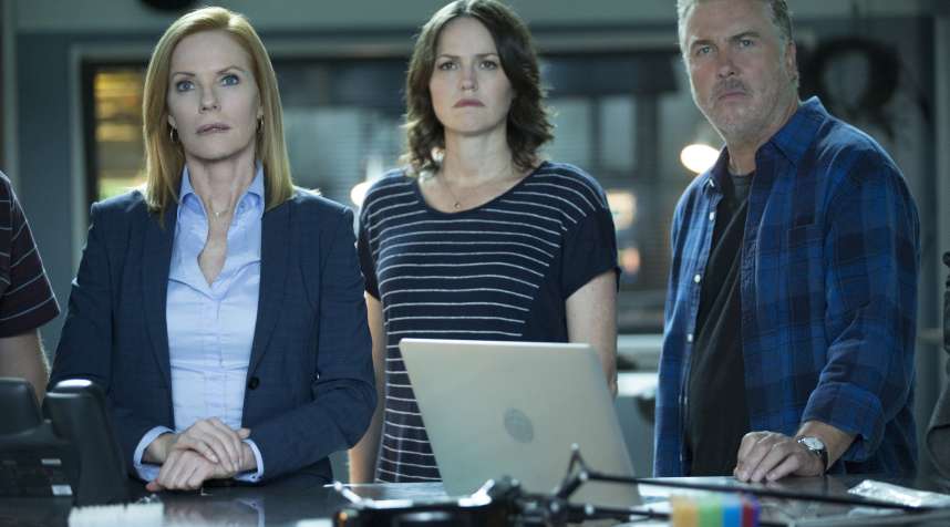 A scene from the popular CBS show CSI that will be available on the network's All Access streaming service.