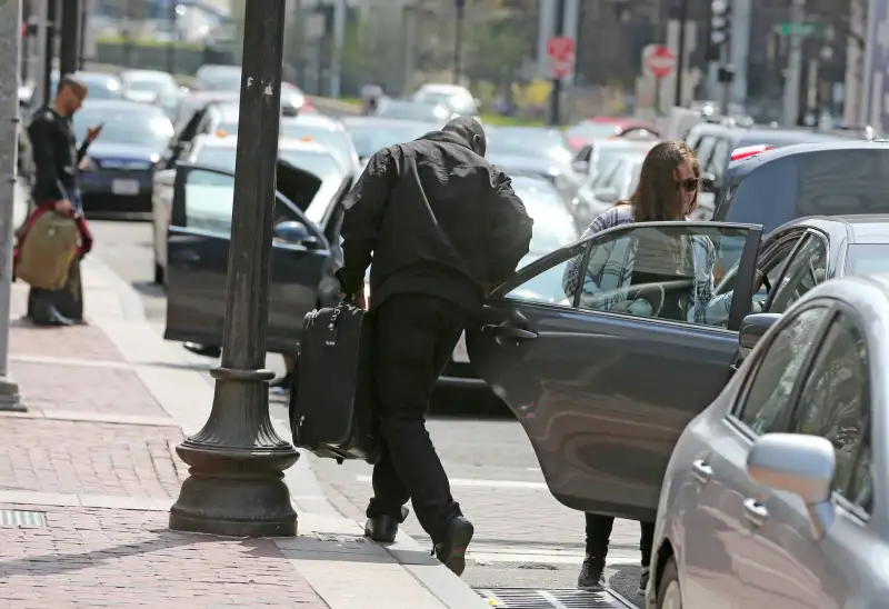 Uber Driver Outside South Station