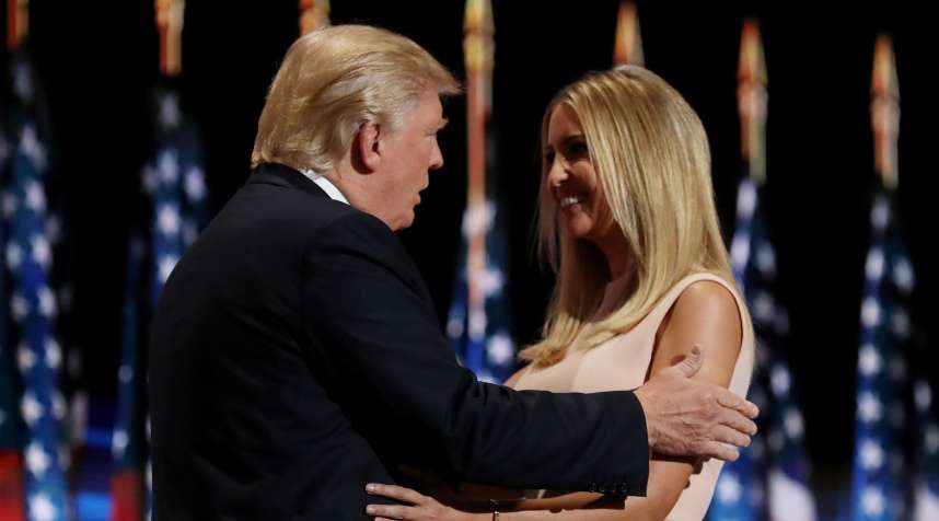 Donald Trump said he hopes his daughter Ivanka would leave her job if she were ever the victim of sexual harassment.