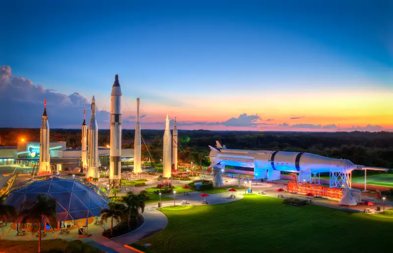 America’s history in space is laid out before your very eyes in the majestic Rocket Garden.