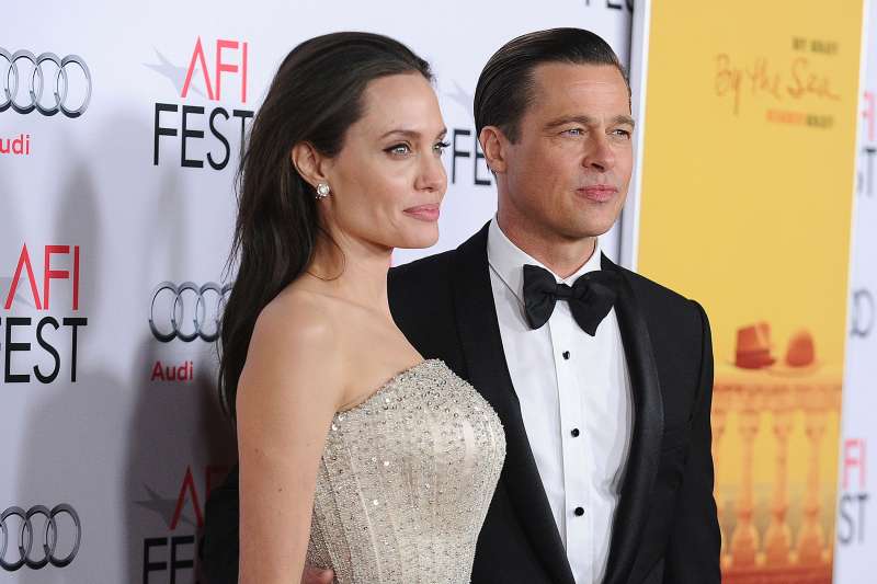 Angelina Jolie and Brad Pitt attend the premiere of  By the Sea  at the 2015 AFI Fest at TCL Chinese 6 Theatres on November 5, 2015 in Hollywood, California.
