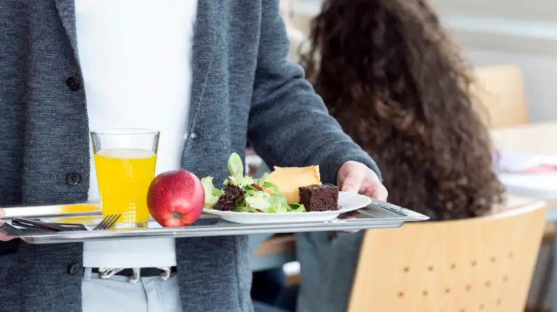 healthy lunch tray