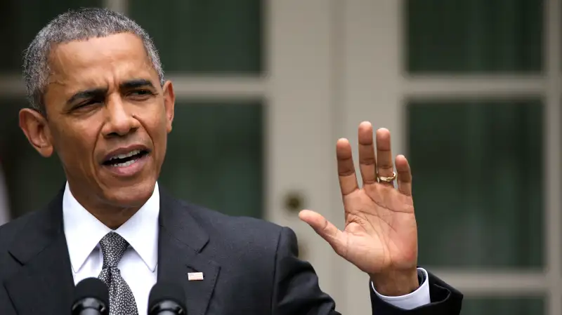 U.S. President Barack Obama delivers remarks after the Supreme Court ruled 6-3 to uphold the nationwide availability of tax subsidies that are crucial to the implementation of the Affordable Care Act, in the Rose Garden at the White House in Washington June 25, 2015.