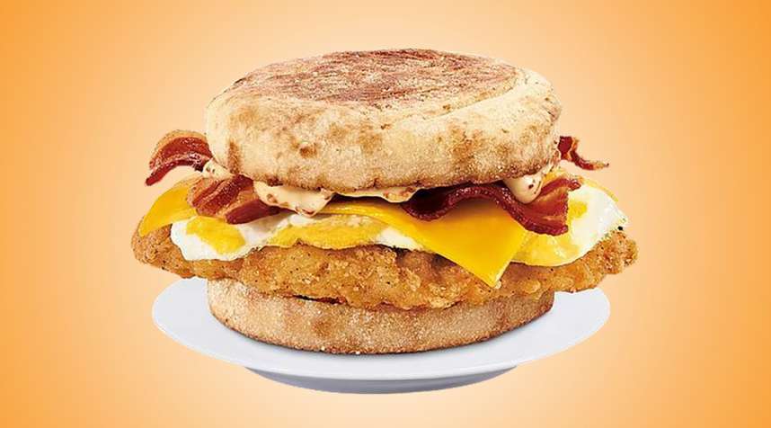 A  Brunchfast  sandwich from Jack in the Box