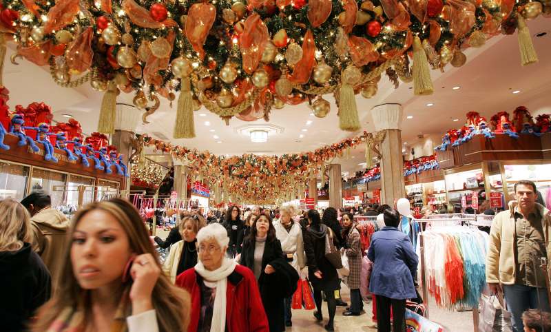 Shoppers Brave The Crowds On  Black Friday