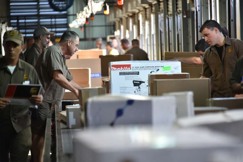 Operations Inside A UPS Distribution Facility