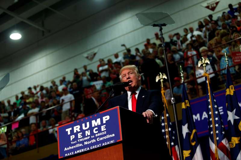 Donald Trump Holds Campaign Rally In Asheville, North Carolina