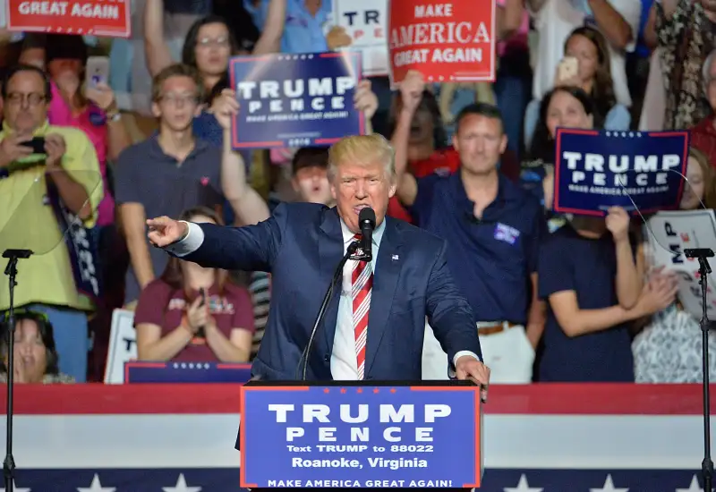 Donald Trump Campaigns In Roanoke, Virginia