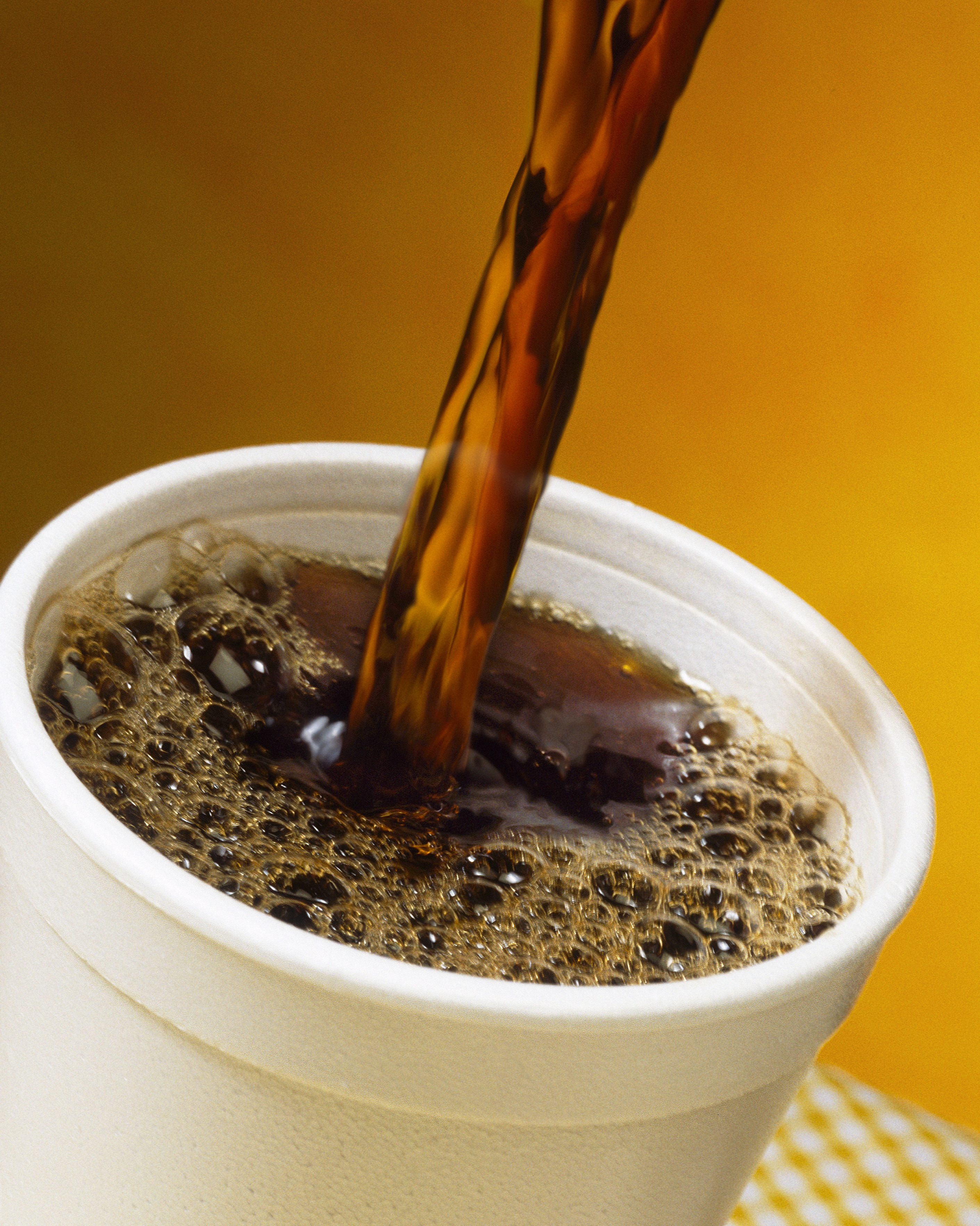 Coffee In Foam Cup Stock Photo - Download Image Now - Polystyrene