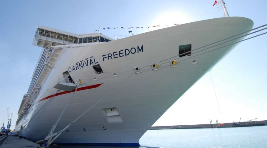The Carnival cruise ship  Freedom .