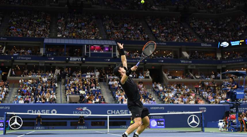 Andy Murray of Great Britain is scheduled to play in a men's U.S. Open quarterfinal match on Wednesday in New York City.