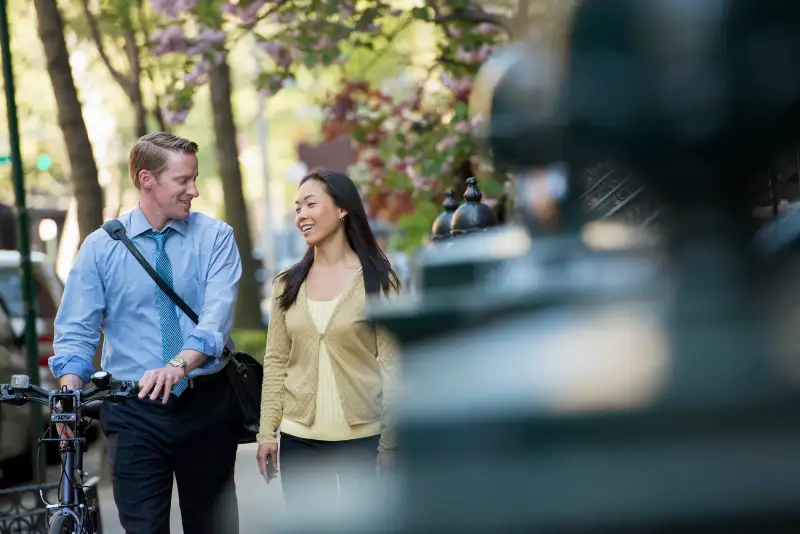 Couple walking