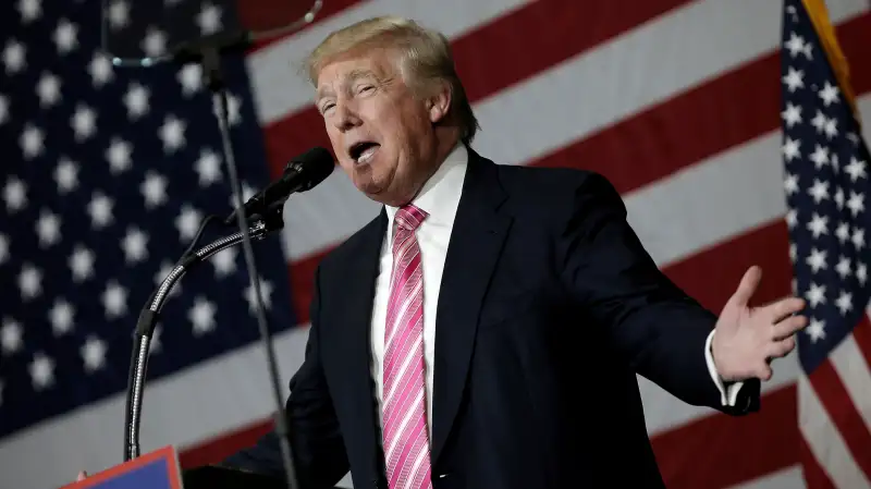 Republican presidential nominee Donald Trump speaks at a campaign rally in Manheim, Pennsylvania, October 1, 2016.