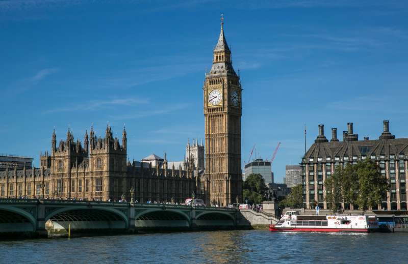 Big Ben clock tower, located at the Palace of Westminster and Parliament complex, is viewed from the London Eye on September 11, 2016, in London, England. The collapse of Great Britain appears to have been greatly exaggerated given the late summer crowds visiting city museums, hotels, and other important tourist attractions.