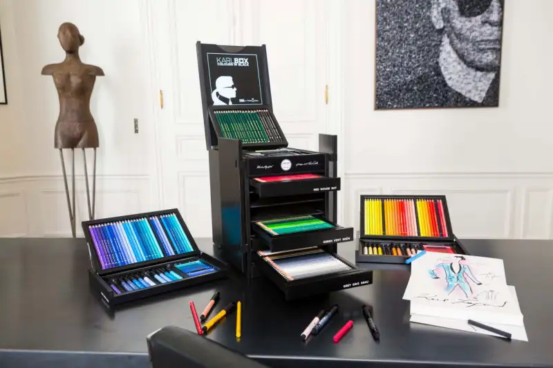 Karl Lagerfeld Puts 350 Pencils in Ultimate Faber-Castell Crayon Box – WWD