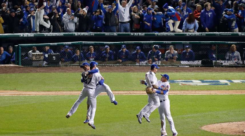Chicago Cubs celebrate winning the NLCS, and will face the Cleveland Indians in the 2016 World Series.