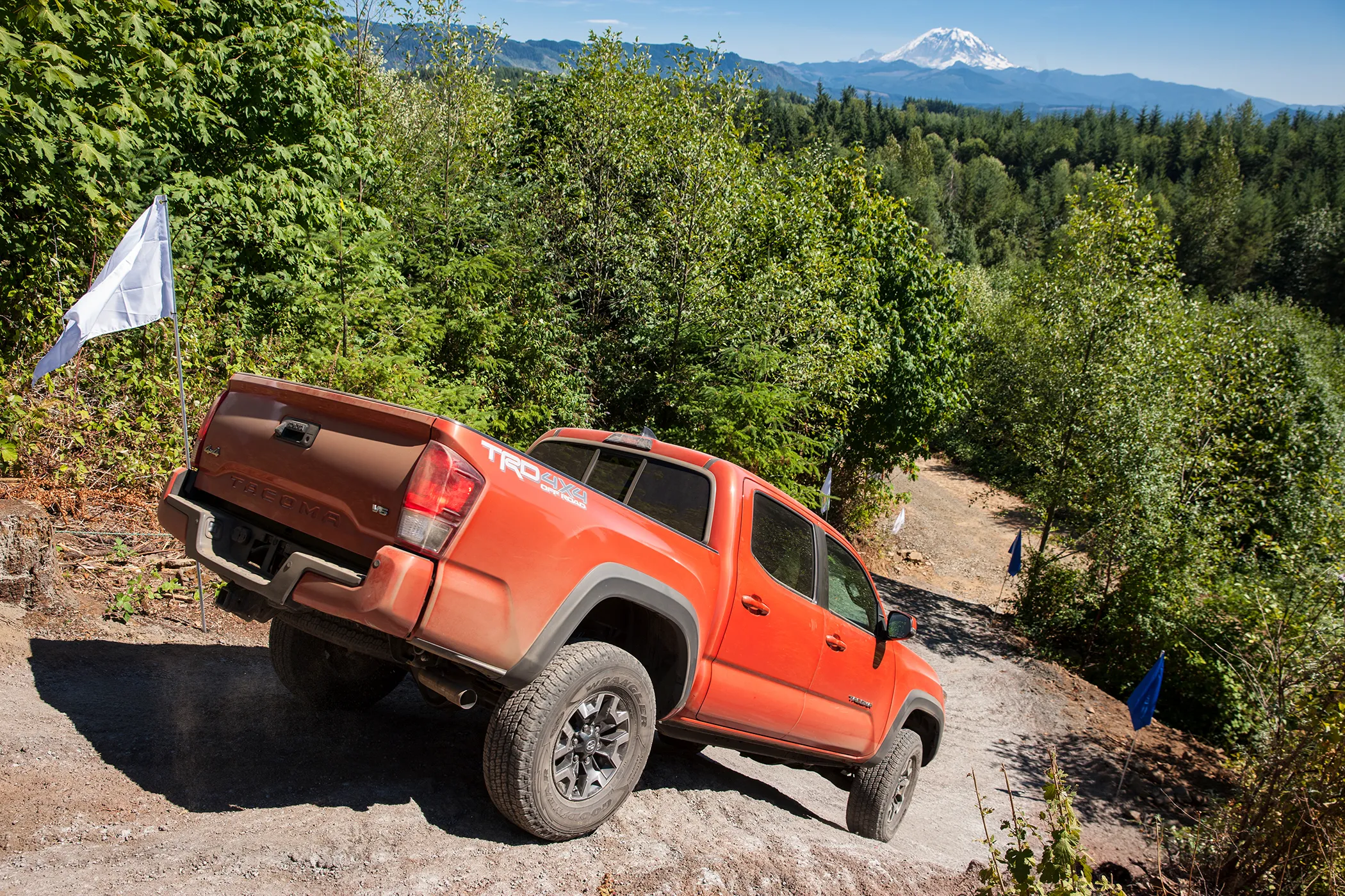 <strong>Best Compact Truck:</strong> Raise a glass for the <a href="http://www.edmunds.com/toyota/tacoma/2016/" target="_blank">Toyota Tacoma</a>, which was named the best compact truck for retained value all six years—it only loses 27% of its value over five years. Worth noting: the truck "often costs more than competing trucks and prices are high on the used market as well," according to Edmunds.