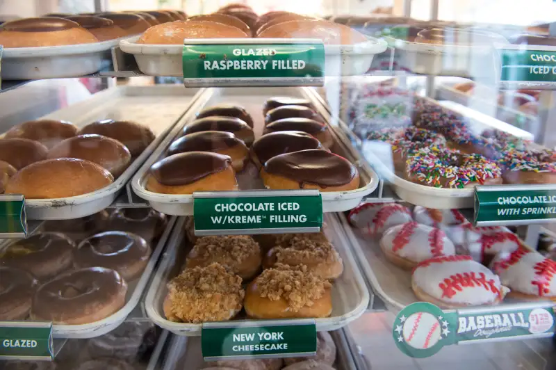 Dress in costume and get a free Krispy Kreme doughnut on Halloween.