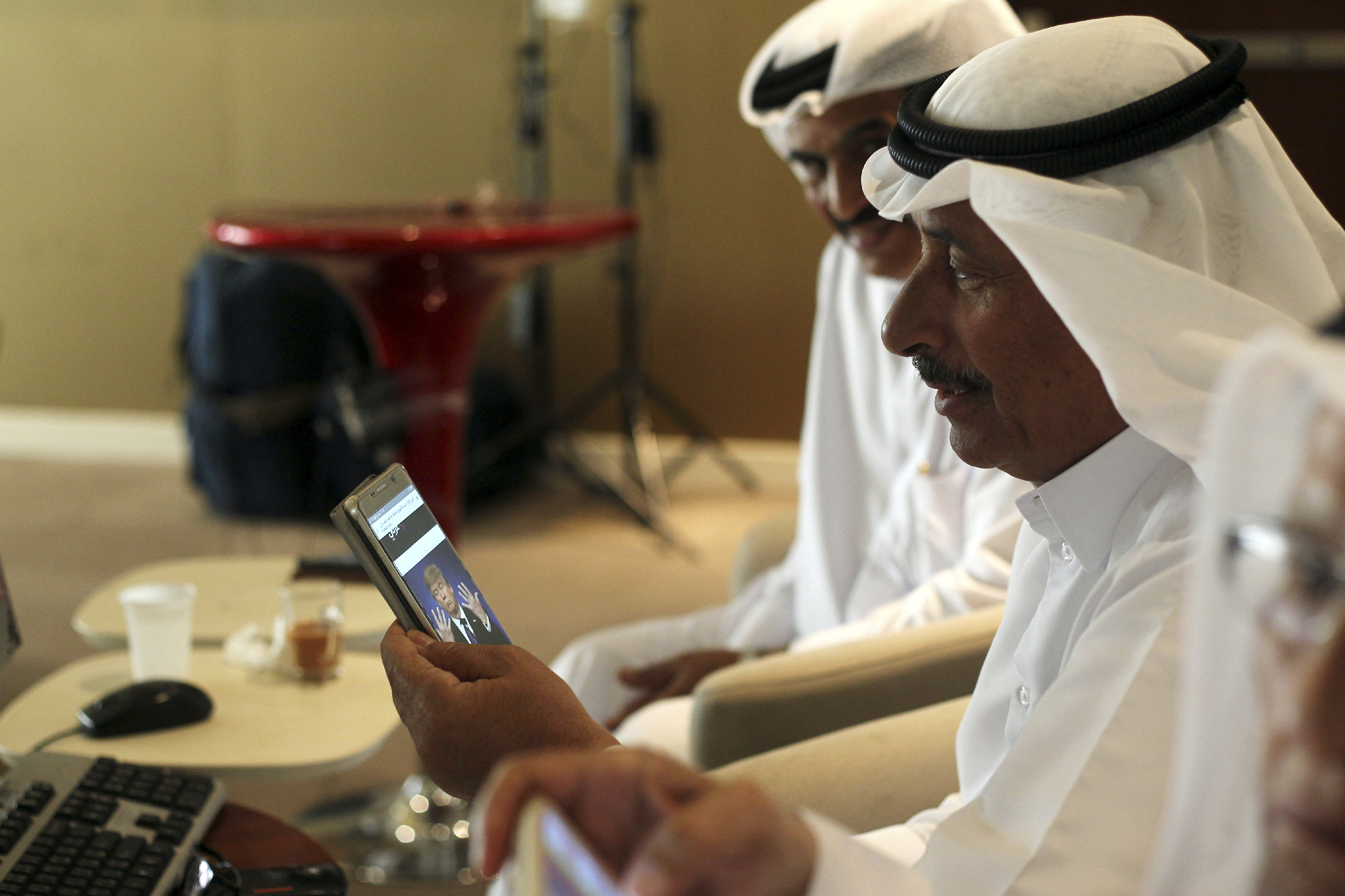 Gulf State markets -- such as the Qatar Stock Exchange being monitored by a trader shown here -- fell after news of the Trump victory. These markets are heavily exposed to changes in the oil market, and Trump has promised to make America an even bigger <a href="http://fortune.com/2016/11/09/opec-oil-prices-donald-trump/" target="_blank">fuel and oil</a> producer.