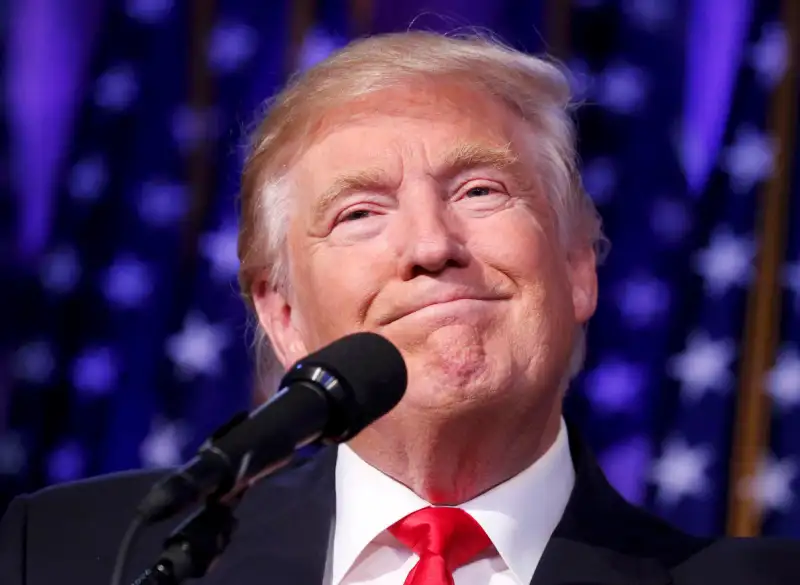 U.S. President-elect Donald Trump speaks at his election night rally in Manhattan, New York, U.S., November 9, 2016.