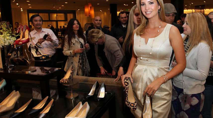 Ivanka Trump launches a new footwear line at Nordstrom in 2011.