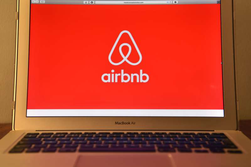 Airbnb Logo on a Computer